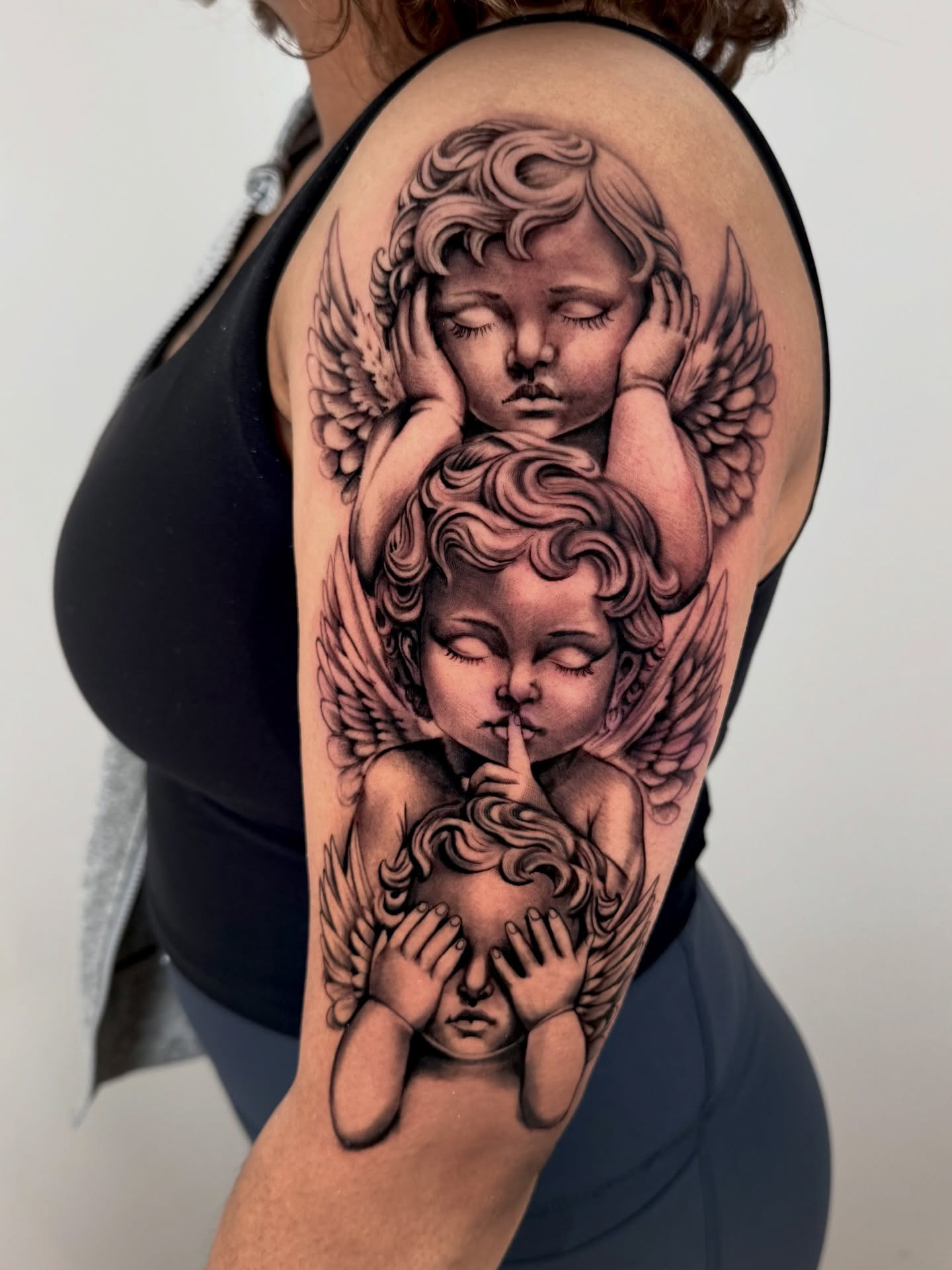 Black and grey realism tattoo by Brad Charles